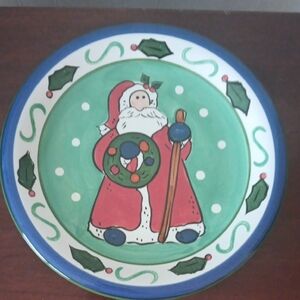 Libbey 10.5 inch Christmas Plate